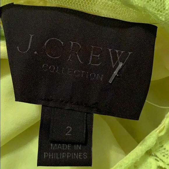 J. Crew Collection neon lace sheath dress size 2 - Picture 5 of 5